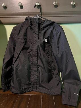 The North Face Black Hooded Windbreaker Jacket